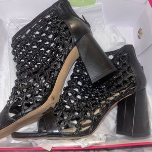 Vince Camuto Peep Toe Booties - Worn Once - Size 9